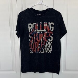 The Rolling Stones Black and Red Graphic Tee